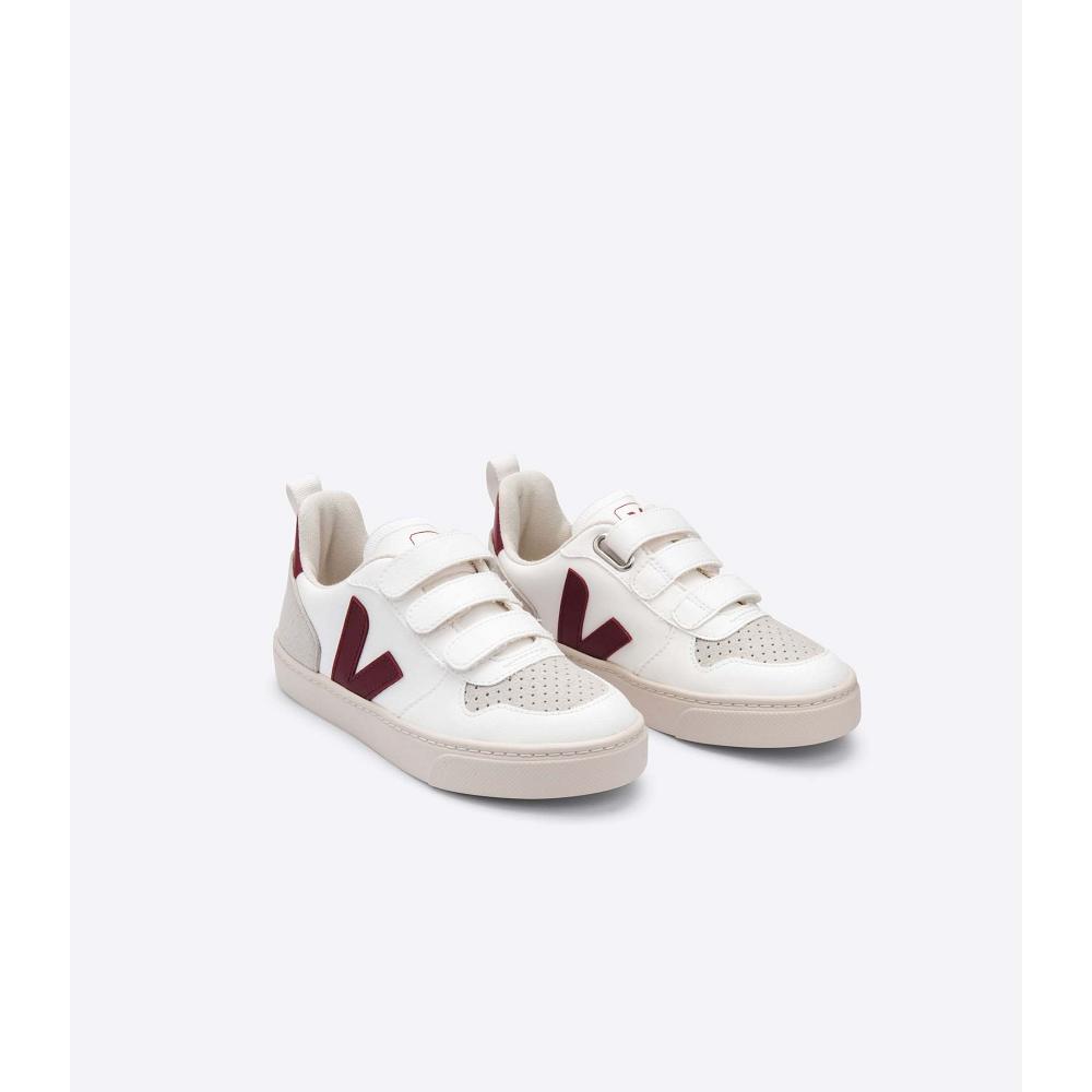 Veja V-10 CWL Kids' Shoes White/Red | CA 780DFM